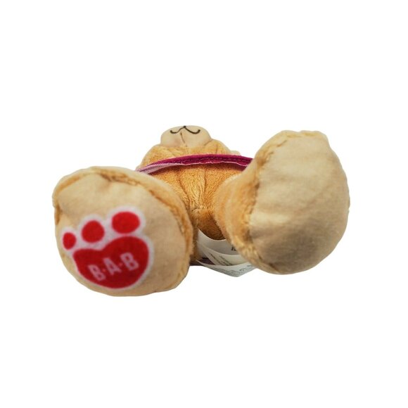 Build a Bear Plush Teddy Star Heart Shirt Tan Stuffed Animal Spin Master BAB - Picture 3 of 6